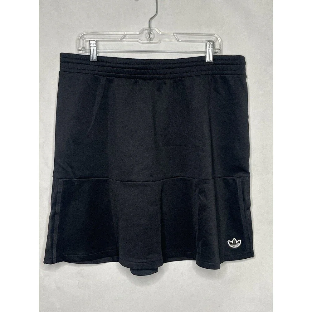 Adidas Skirt Women XL Black Circle Stretch Pockets GN3144